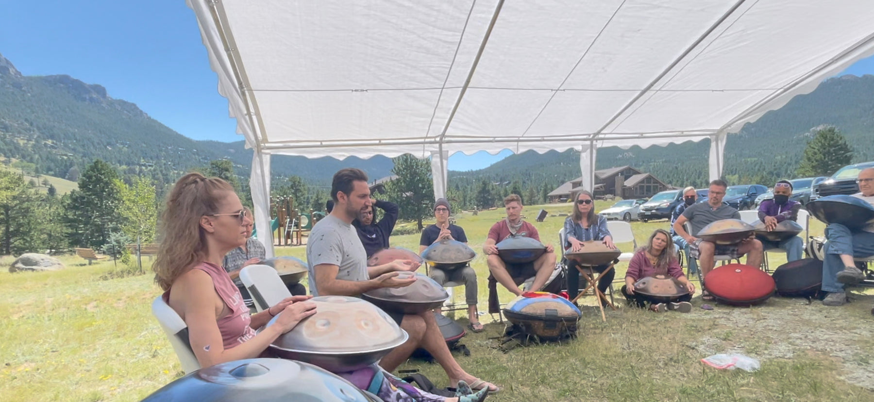 🏔We Play Well at STEEL MOUNTAIN Handpan Gathering in Estes Park, Colorado