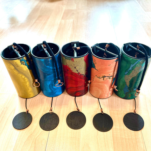 Set of 5 color full Zaphir Chimes to match the Weplaywelltogether Soundscapes sets | weplaywelltogether