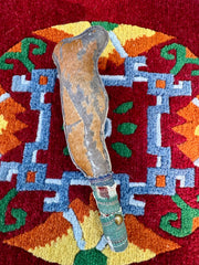 Hand-made rattle with river rocks inside / weplaywelltogether