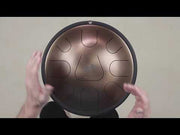 Metal sounds Ionian Aminor tuned stainless steel tongue drum handpan | WePlayWellTogether