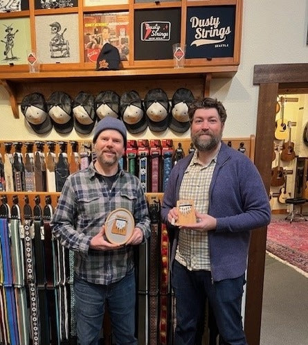 Dusty Strings Music Shop in Seattle, WA — a Pacific Northwest folk music hub carrying Hokema Kalimbas