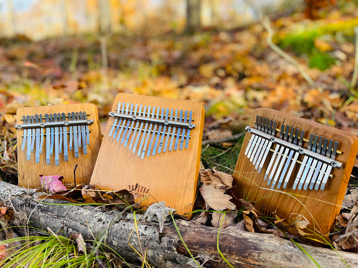 "Keyboard" Kalimbas Comparison: B15, B17 + B17-Mini by Hokema