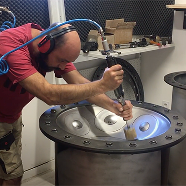 Metal Sounds workshop in the South of France where Spacedrum handpans are handcrafted