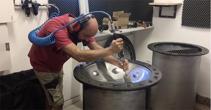 Metal Sounds workshop in the South of France where Spacedrum handpans are handcrafted