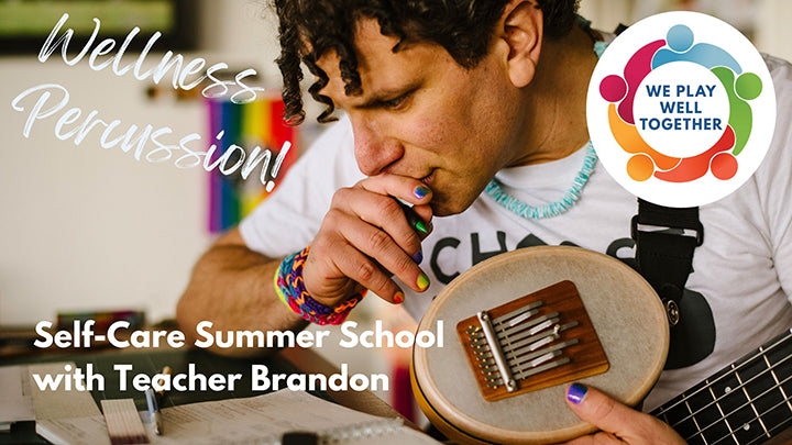 Wellness Percussion Summer School flyer. | weplaywelltogether