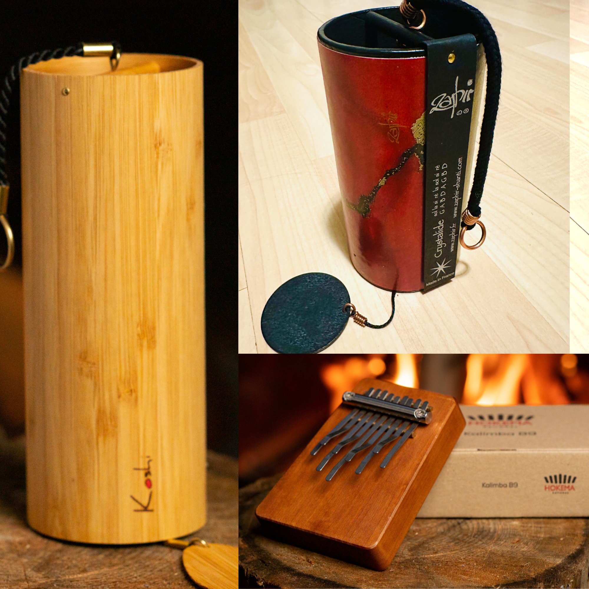 Red - Ignis - G-major Koshi & Zaphir and B9 Kalimba Set ...
