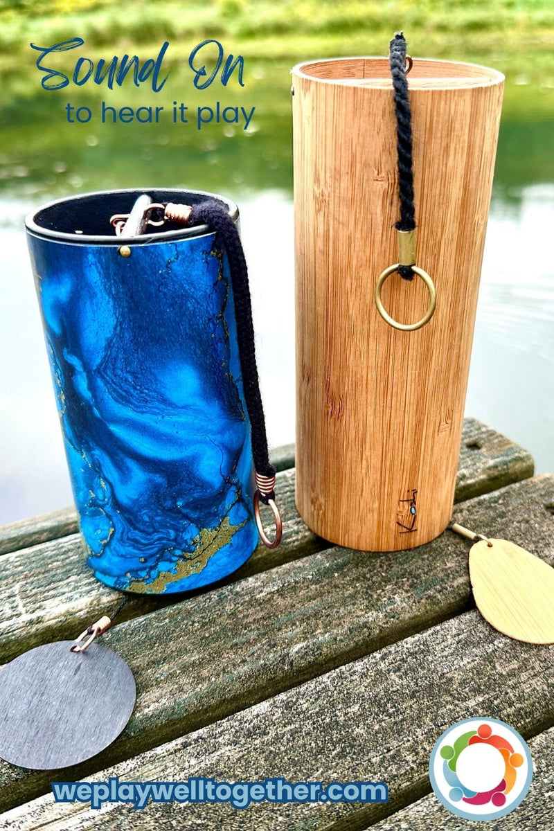 Set of a Zaphir Chime Blue and Koshi Chime Aqua  |weplaywelltogether