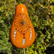 Thunder gourde with spirit catcher painting  | Weplaywelltogether