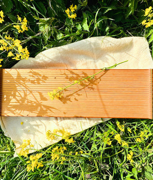feeltone Monolini monochord by the field with flowers | weplaywelltogether