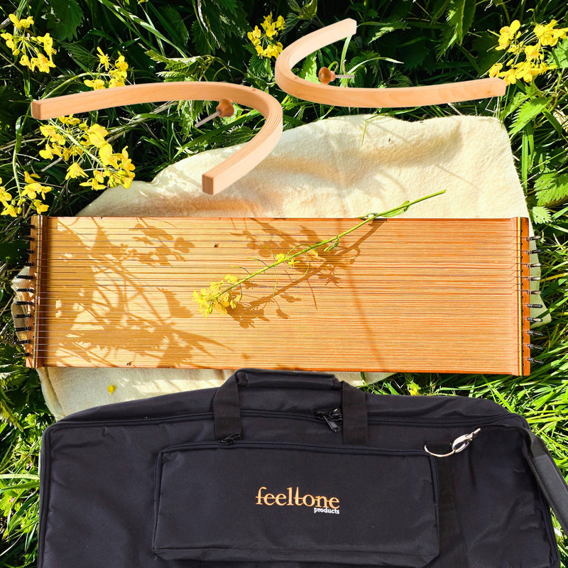 feeltone Monolini Monochord, stand and carrying case in nature | weplaywelltogether