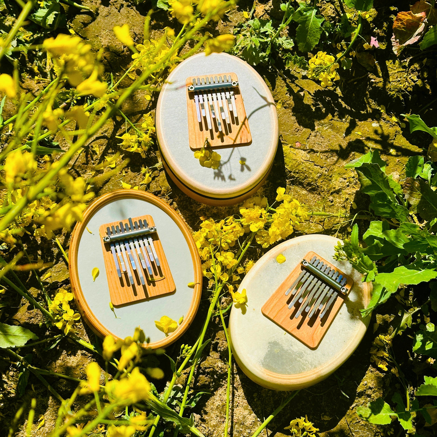 Hokema Sansula kalimbas - Renaissance, Basic and Deluxe in nature | weplaywelltogether