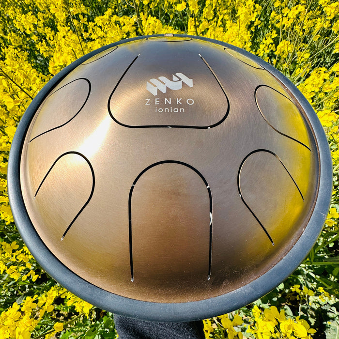 Zenko metal tongue drum in nature | weplaywelltogether