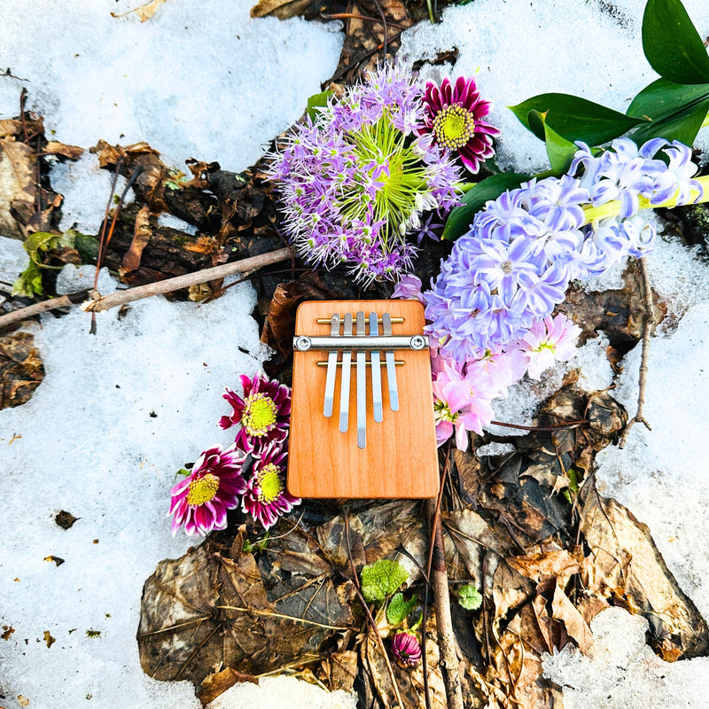 Hokema B5 kalimba with flowers | weplaywelltogether