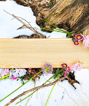 feeltone monolini in a snow with flowers | weplaywelltogether