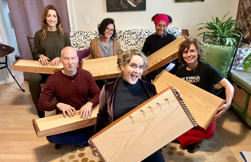 Multiple people with feeltone monochords | weplaywelltogether