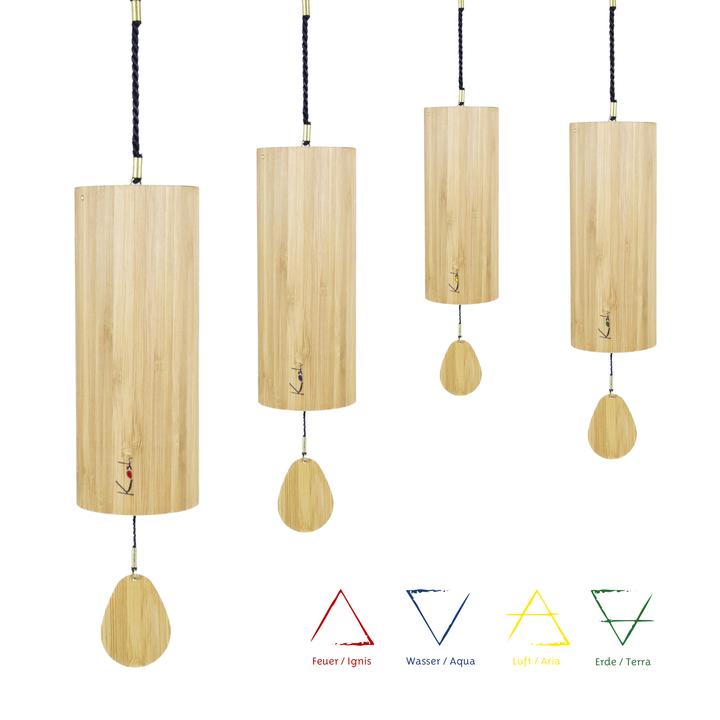 Koshi chime Set of four: Aqua, Aria, Ignis, Terra| We Play Well Together