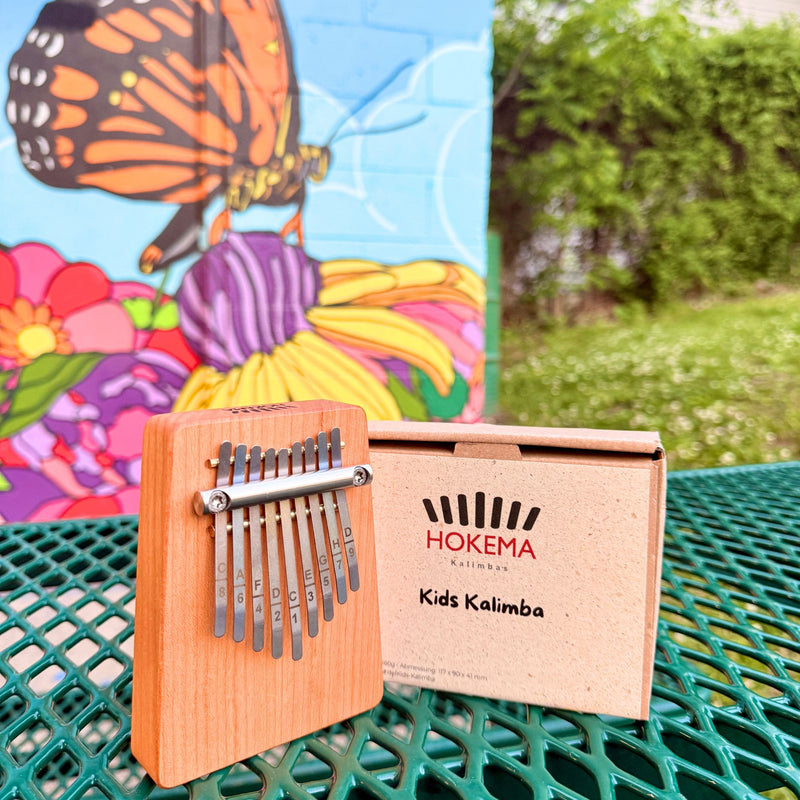 HOKEMA Kids Kalimba – 9-Note Thumb Piano for Children | Handmade in Germany | Perfect First Instrument