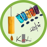Koshi chime and five colorful Zaphir chimes | weplaywelltogether