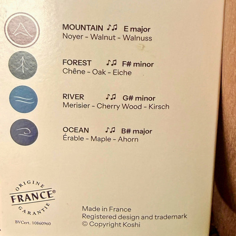 Koshi Maple 440hz B-Major - (Ocean Chime of the  Earth Symphony Collection)