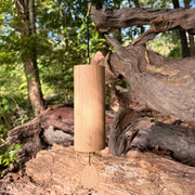 Koshi Earth Symphony set of chimes in four different woods: maple, oak, cherry and walnut