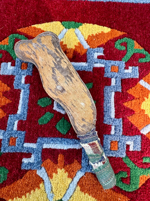 Hand-made rattle with river rocks inside / weplaywelltogether