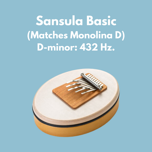Sansula Basic kalimba from Hokema with D-Minor tuning matching Monolina D | weplaywelltogether