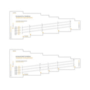 feeltone monolina template that shows where to place the bridges in the monocord  | weplaywelltogether