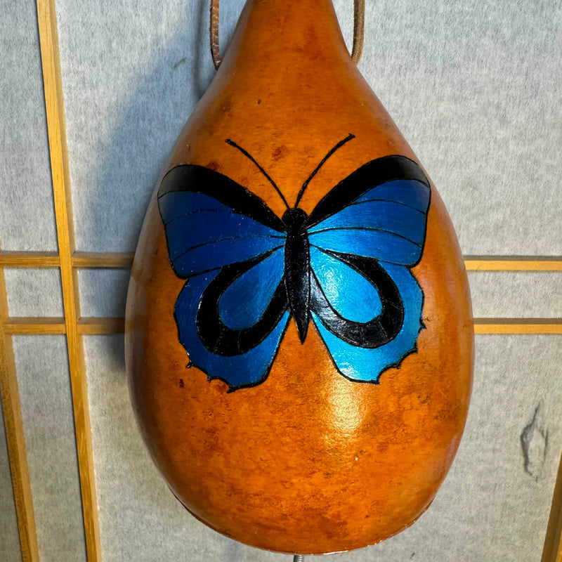 Thunder gourde with butterfly painting  | Weplaywelltogether