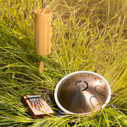 Hokema B9 kalimba in air tuning, Zenko Aria elemental tongue drum and Koshi Aria chime  | Weplaywelltogether