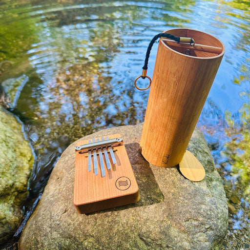 Hokema B5 kalimba in Aqua tuning and Koshi Agua chime | Weplaywelltogether