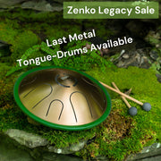 Zenko elemental tongue drum earth with mallets in nature | weplaywelltogether