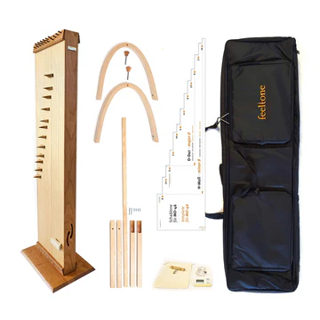 feeltone KoTaMo Master monochord with legs, tuning tool and carrying case  | Weplaywelltogether