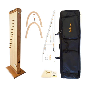 feeltone KoTaMo Master monochord with legs, tuning tool and carrying case  | Weplaywelltogether