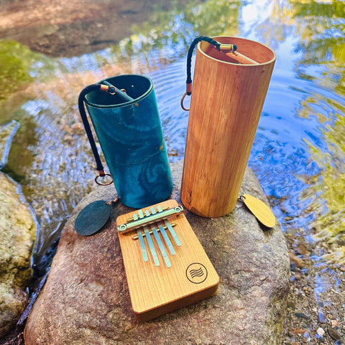 Zaphir and Koshi Chime in Aqua tunning matching the B5 Aqua in dminor