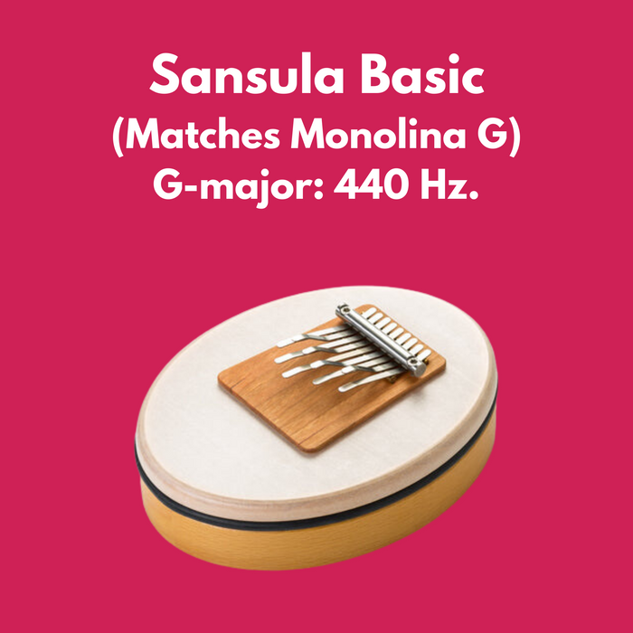 Sansula Basic kalimba from Hokema with G-Major tuning matching Monolina G | weplaywelltogether