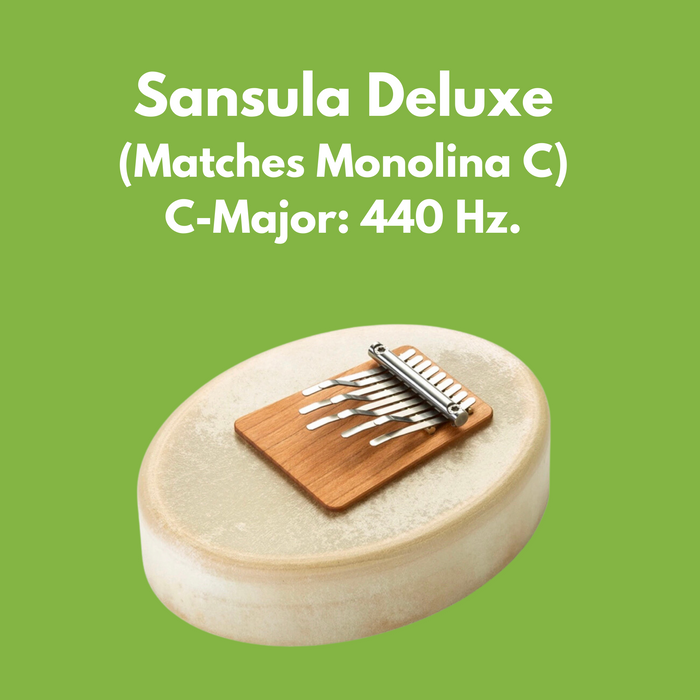 Sansula Deluxe kalimba from Hokema with C-Major tuning matching Monolina C | weplaywelltogether
