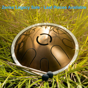 Zenko Elemental metal tongue drum Air with mallets in nature | weplaywelltogether