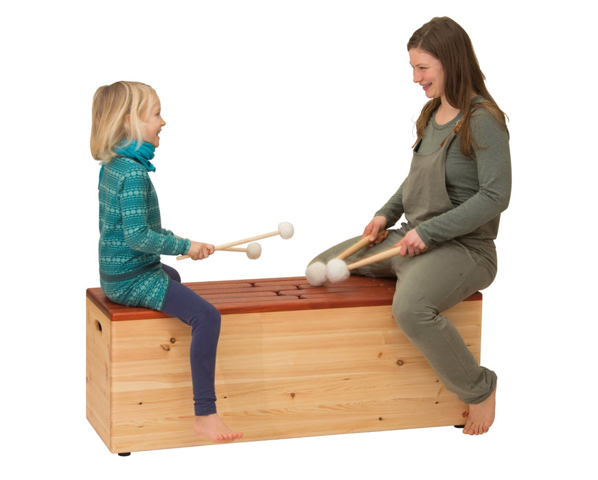 feeltone extra large padouk wood Tonguedrum great sound and can be flipped over so you can lay on the  drum while it is played | We Play Well Together
